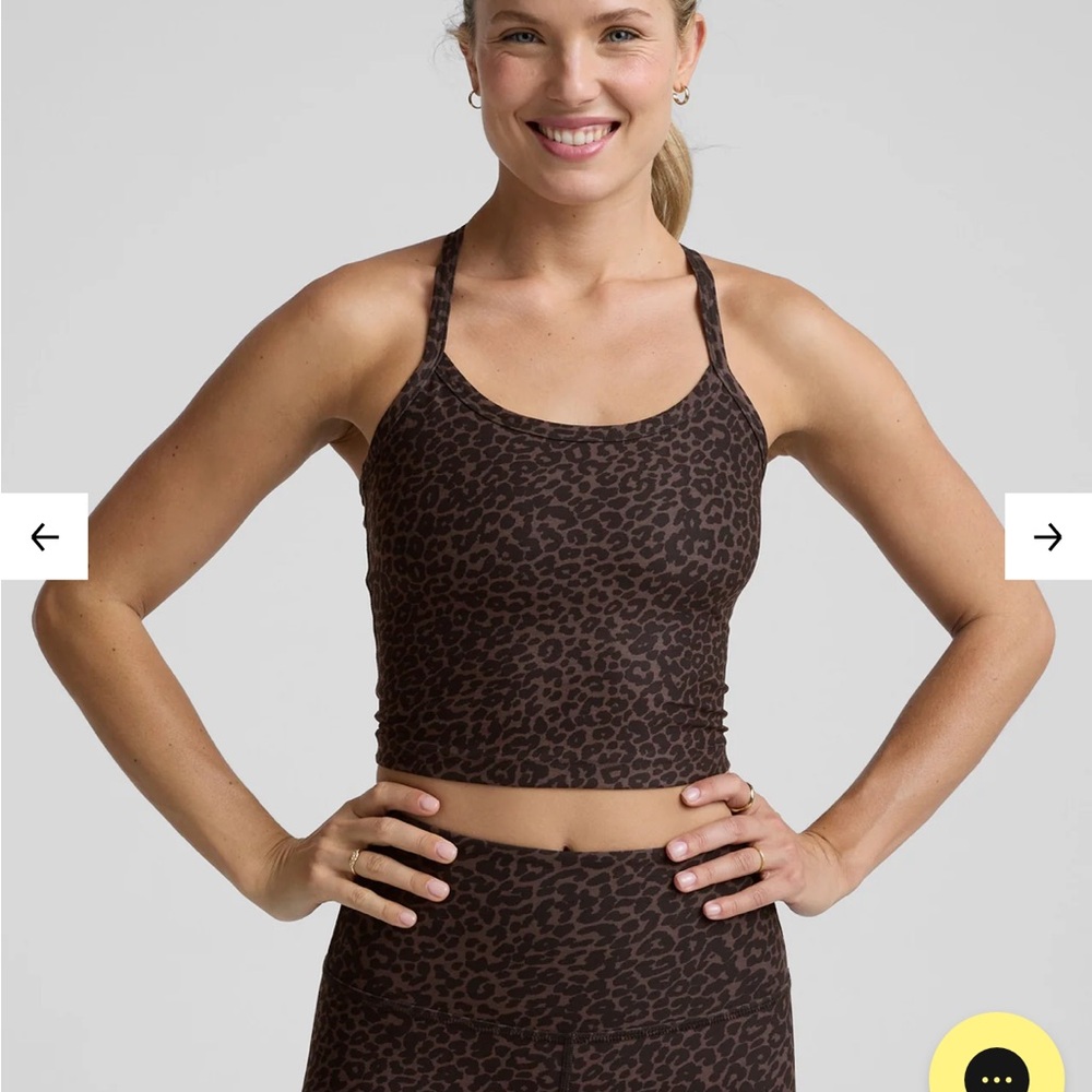 Beyond yoga leopard tank